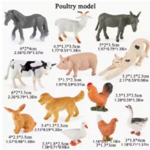 Farm Animal Figurines - mini
